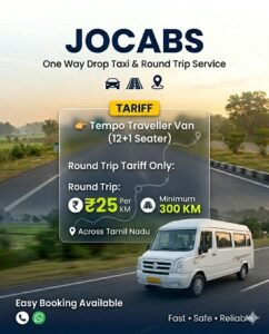 Jocabs Sedan Cab Tariff